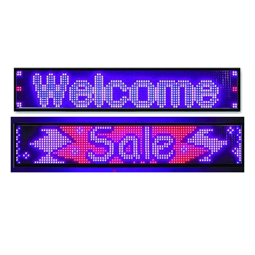 Indoor 4 Color LED Electronic Message Center 2 Line